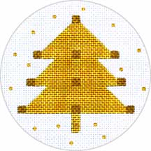 Gold Christmas Tree Ornament