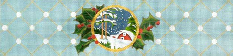 Blue Scene Ornament