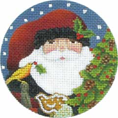Wild Wood Santa Ornament