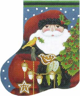 Wild Wood Santa Mini Sock