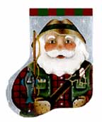 Fisherman Santa  Mini Sock