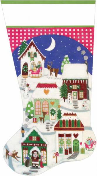 Christmas Village Stocking