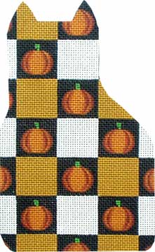 Pumpkin Squares Cat  
