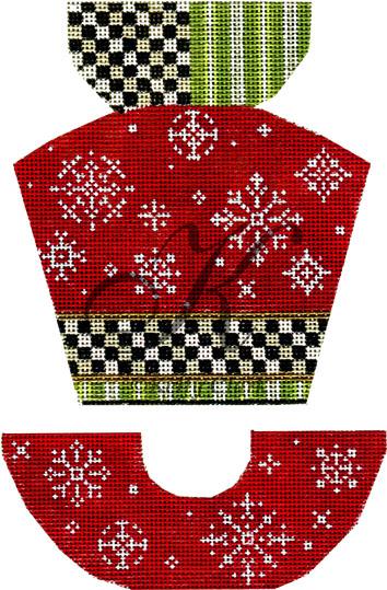Snowflakes & Red Velvet Hat