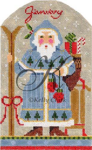 January Winter Blues Santa