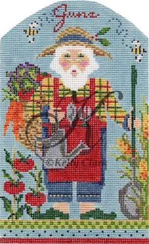 June Gardening Santa