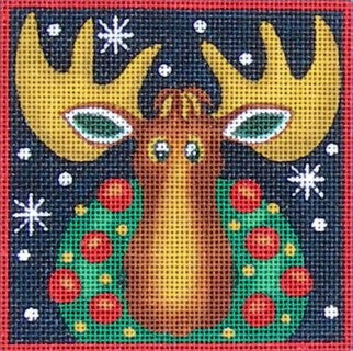 Moose with Wreath