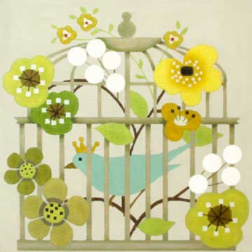 Blue Bird Cage