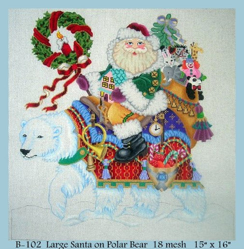 Large Santa on Polar Bear