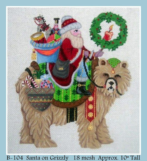 Santa on Grizzly Bear