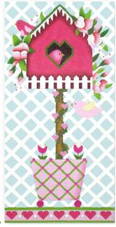 Birdhouse Topiary A - Roses