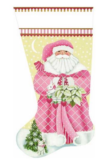 Pink Santa Sock