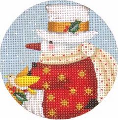 Gold Star Santa Ornament