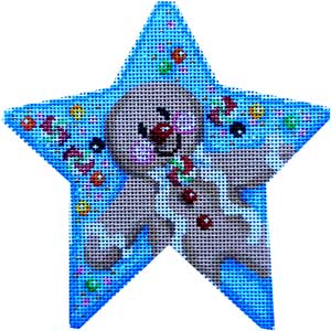 Gingerbread Boy Star Ornament