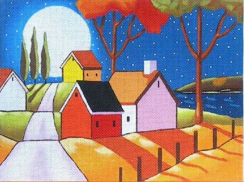 Moon Over Roadway