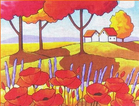 Poppies and Lavender