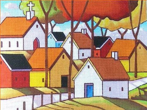 Town Roadway View
