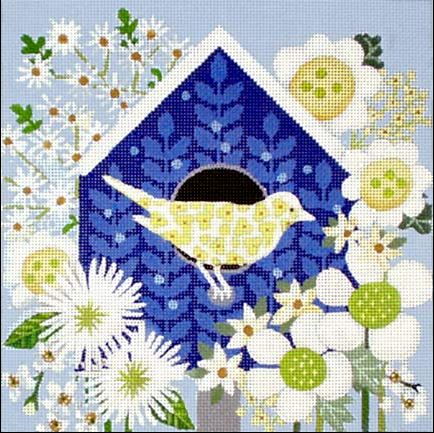 Blue Birdhouse