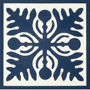 Blue Breadfruit Quilt