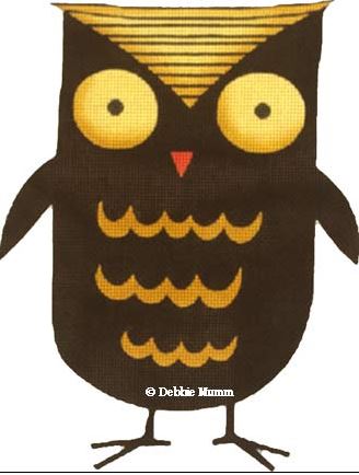 Scalloped Black Owl