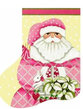Pink Santa Mini-Sock