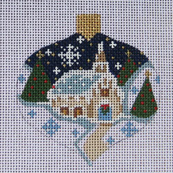 Winter Church Ornament