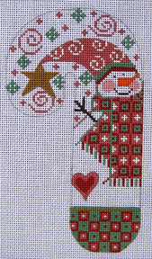 Snowman Candy Cane Ornament
