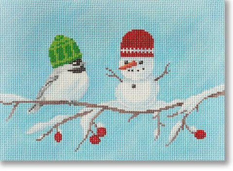Chickadee's Snowman