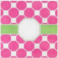 Pink and Green Pillow