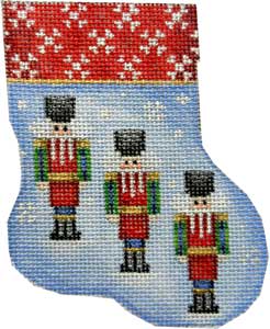 Three Nutcrackers Mini Sock