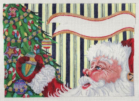 Santa Profile Stocking Cuff