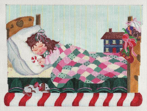 Sleeping Girl Stocking Cuff