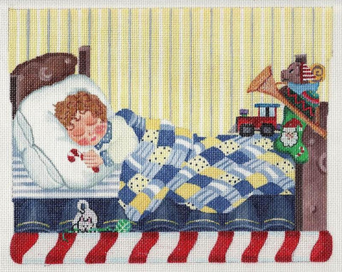 Sleeping Boy Stocking Cuff