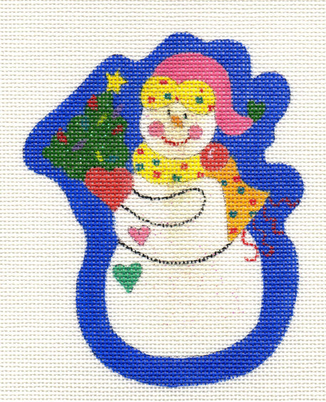 Snowman with Tree Ornament