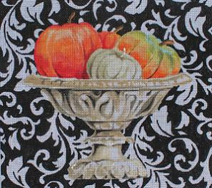Elegant Pumpkins in Urn