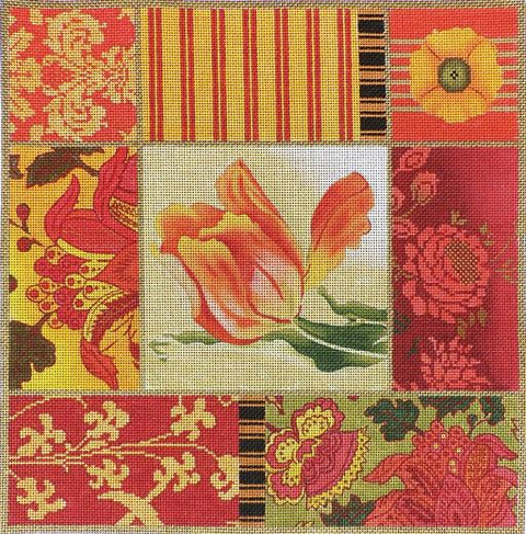 Red Tulip Collage