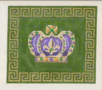 Large Mardi Gras Crown with Border