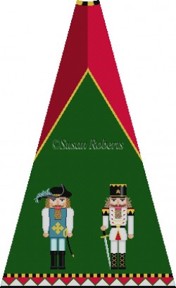 Musketeer and Policeman Nutcracker Tree Skirt Panel (with background)