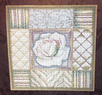 White and Green Rose Collage