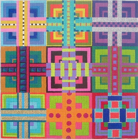 Ribbon Squares - 18ct