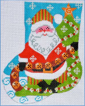 Jingle Bells Santa Mini Stocking