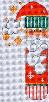 Striped Santa Candy Cane