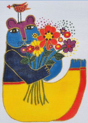 Bear with Flowers