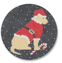 Yellow Lab Santa