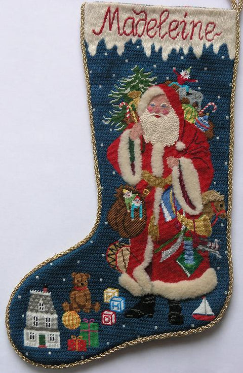 Victorian Santa with Toys Stocking