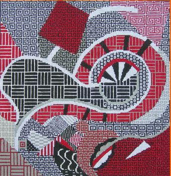 Gee's Geometric Red