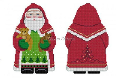 Tree Coat Santa with Teddies