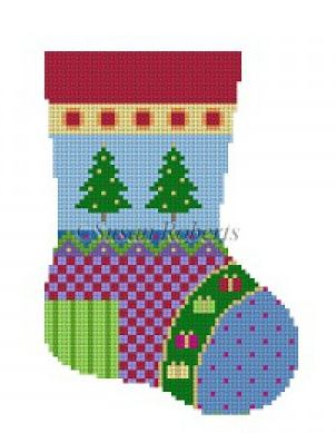 Patchwork Mini Sock Reindeer
