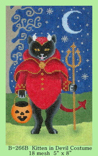 Kitten In Devil Costume