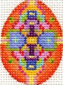 Orange Jeweled Mini Egg